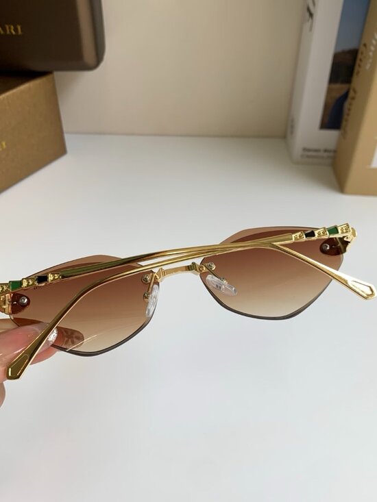 Bvlgari Serpenti Rimless Gradient Brown Sunglasses main image 5